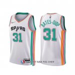 Maillot San Antonio Spurs Keita Bates-Diop NO 31 Ville 2021-22 Blanc