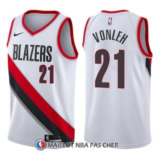Maillot Portland Trail Blazers Noah Vonleh Swingman Association 21 2017-18 Blanc