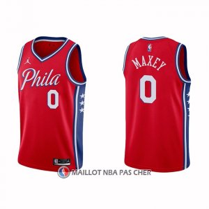 Maillot Philadelphia 76ers Tyrese Maxey NO 0 Statement 2020-21 Rouge