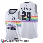 Maillot Denver Nuggets Mason Plumlee Ville Edition Blanc