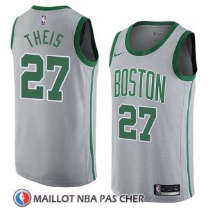 Maillot Boston Celtics Daniel Theis No 27 Ciudad 2018 Gris