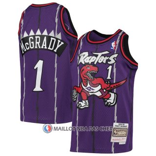 Maillot Enfant Tornto Raptors Tracy McGrady NO 1 Mitchell & Ness 1998-99 Volet