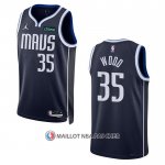 Maillot Dallas Mavericks Christian Wood NO 35 Statement 2022-23 Bleu