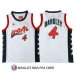 Maillot USA 1996 Barkley 4 Blanc