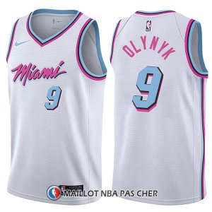 Maillot Miami Heat Kelly Olynyk Ciudad 9 2017-18 Blanc