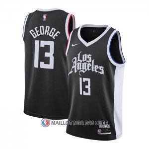 Maillot Los Angeles Clippers Paul George Ville 2020-21 Noir