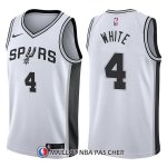 Maillot San Antonio Spurs Derrick White Swingman Association 4 2017-18 Blanc
