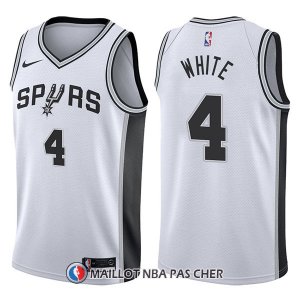 Maillot San Antonio Spurs Derrick White Swingman Association 4 2017-18 Blanc