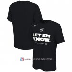 Maillot Manche Courte Cleveland Cavaliers 2024 NBA Playoffs Mantra Noir