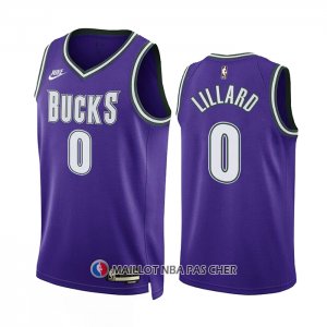 Maillot Milwaukee Bucks Damian Lillard NO 0 Classic 2022-23 Volet