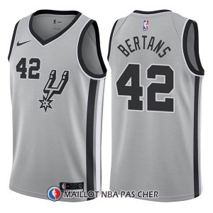 Maillot San Antonio Spurs Davis Bertans Statement 42 2017-18 Plata