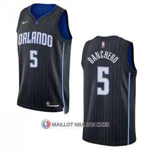 Maillot Orlando Magic Paolo Banchero NO 5 Icon 2022-23 Noir