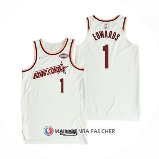 Maillot 2022 Rising Star Anthony Edwards NO 1 Isiah Blanc