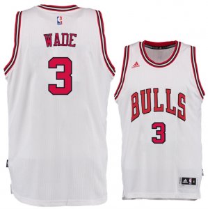 Maillot Bulls Wade 3 Blanc