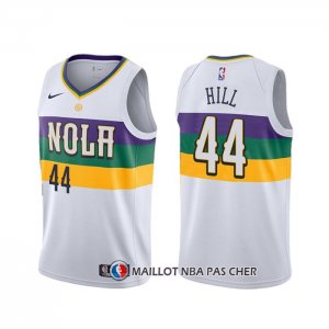 Maillot New Orleans Pelicans Solomon Hill Ville Blanc