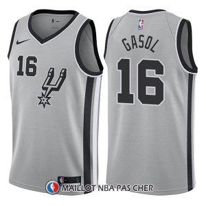 Maillot San Antonio Spurs Pau Gasol Statement 16 2017-18 Plata