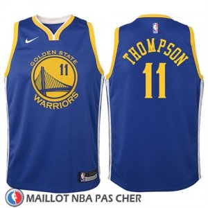 Maillot Enfant Golden State Warriors Klay Thompson No 11 2017-18 Bleu