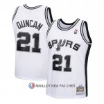 Maillot Enfant San Antonio Spurs Tim Duncan NO 21 Mitchell & Ness 1998-99 Blanc