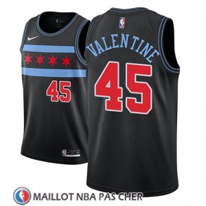 Maillot Chicago Bulls Denzel Valentine Ciudad 2018-19 Noir