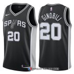 Maillot Authentique San Antonio Spurs Ginobili 2017-18 20 Noir