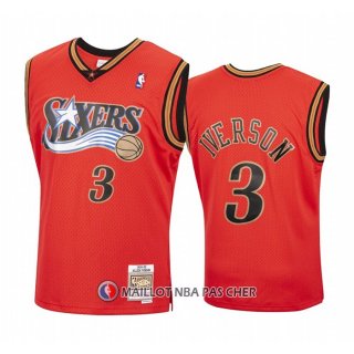 Maillot Philadelphia 76ers Allen Iverson Hardwood Classics 1999-00 Rouge