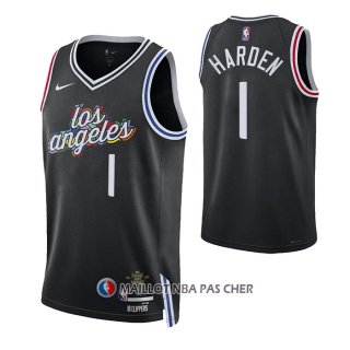Maillot Los Angeles Clippers James Harden NO 1 Ville Noir