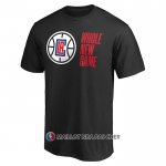 Maillot Manche Courte Los Angeles Clippers Whole New Game Noir