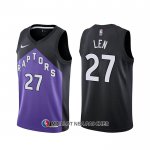 Maillot Tornto Raptors Alex Len Earned 2020-21 Noir Volet