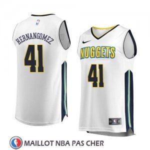 Maillot Denver Nuggets Juan Hernangomez Association 2017-18 Blanc