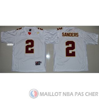 Maillot NCAA Deion Sanders Blanc Retro