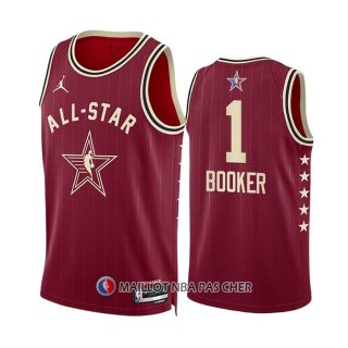 Maillot All Star 2024 Phoenix Suns Devin Booker NO 1 Rouge
