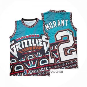 Maillot Memphis Grizzlies Ja Morant NO 12 Mitchell & Ness Big Face Vert
