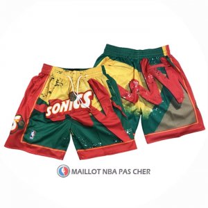 Short Seattle Supersonics Just Don Rouge Vert