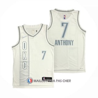 Maillot Oklahoma City Thunder Carmelo Anthony NO 7 Ville 2021-22 Blanc