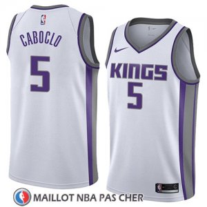 Maillot Sacramento Kings Bruno Caboclo No 5 Association 2018 Blanc
