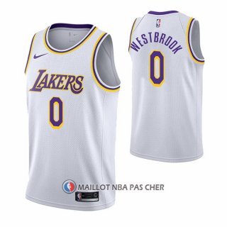 Maillot Los Angeles Lakers Russell Westbrook NO 0 Association 2021 Blanc