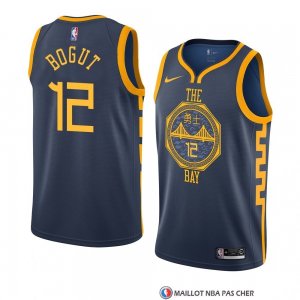 Maillot Golden State Warriors Andrew Bogut Ville 2018-19 Bleu