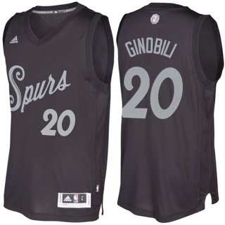 Maillot Navidad 2016 Manu Ginobili Spurs 20 Noir
