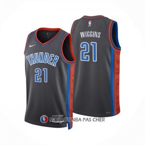 Maillot Oklahoma City Thunder Aaron Wiggins NO 21 Ville 2022-23 Gris