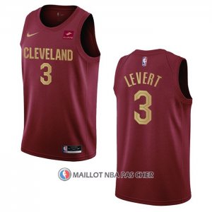 Maillot Cleveland Cavaliers Caris Levert NO 3 Icon 2022-23 Rouge