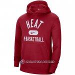 Veste a Capuche Miami Heat Performance Practice 2021-22 Rouge