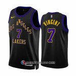 Maillot Los Angeles Lakers Gabe Vincent NO 7 Ville 2023-24 Noir