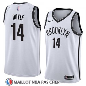Maillot Brooklyn Nets Milton Doyle No 14 Association 2018 Blanc