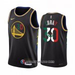 Maillot Golden State Warriors Stephen Curry NO 30 2022 Slam Dunk Special Mexique Edition Noir