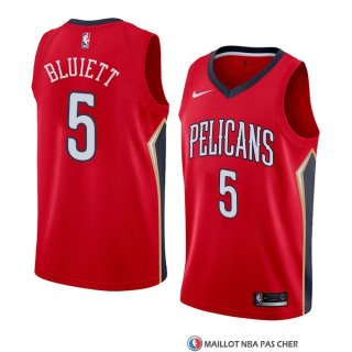 Maillot New Orleans Pelicans Trevon Bluiett Statement 2017-18 Rouge