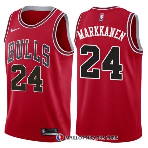 Maillot Authentique Chicago Bulls Markkanen 2017-18 24 Rouge