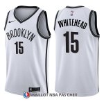 Maillot Brooklyn Nets Isaiah Whitehead Association 15 2017-18 Blanc