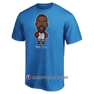 Maillot Manche Courte Oklahoma City Thunder George Hill Star Player Bleu