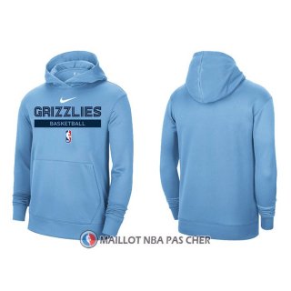 Veste a Capuche Memphis Grizzlies Practice Performance 2022-23 Bleu