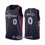 Maillot Philadelphia 76ers Tyrese Maxey NO 0 Ville 2023-24 Bleu
